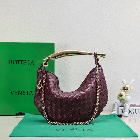 Luxury Bottega Veneta SARDINE 33 WITH CHAIN IN BAROLO LAMBSKIN