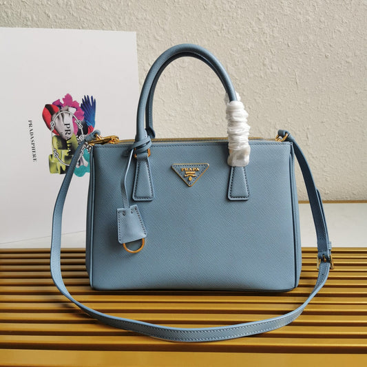 Luxury PradaGALLERIA 28 BAG IN SAPPHIRE BLUE SAFFIANO LEATHER