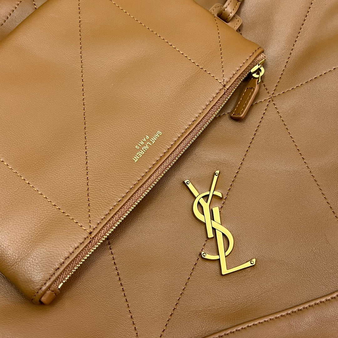 Luxury Saint Laurent JAMIE POCHON 33 IN BRONZE BROWN LAMBSKIN GOLD HARDWARE