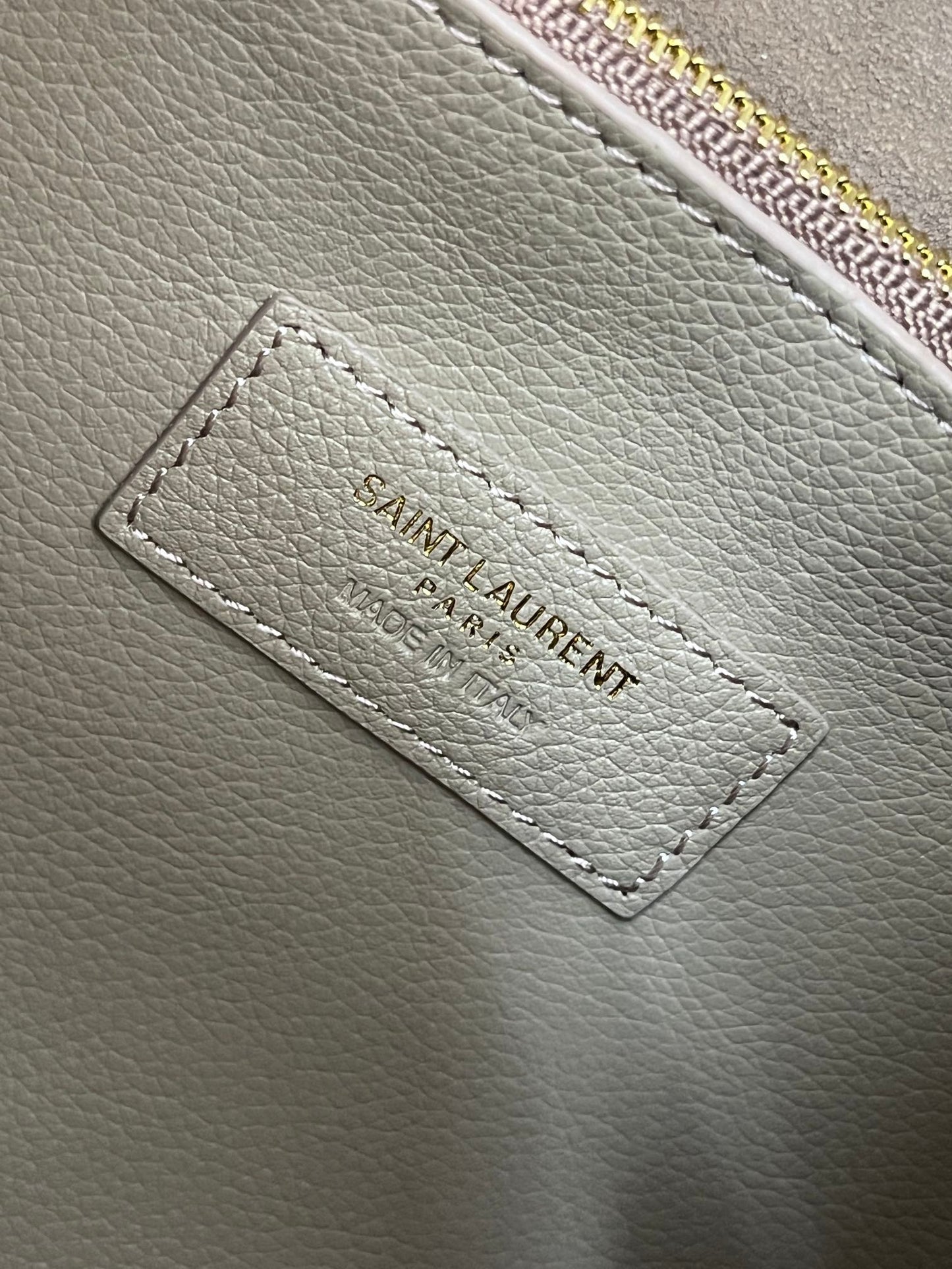 Luxury Saint Laurent LE 5 À 7 LARGE SUPPLE 31 IN LIGHT BROWN GRAINED CALFSKIN