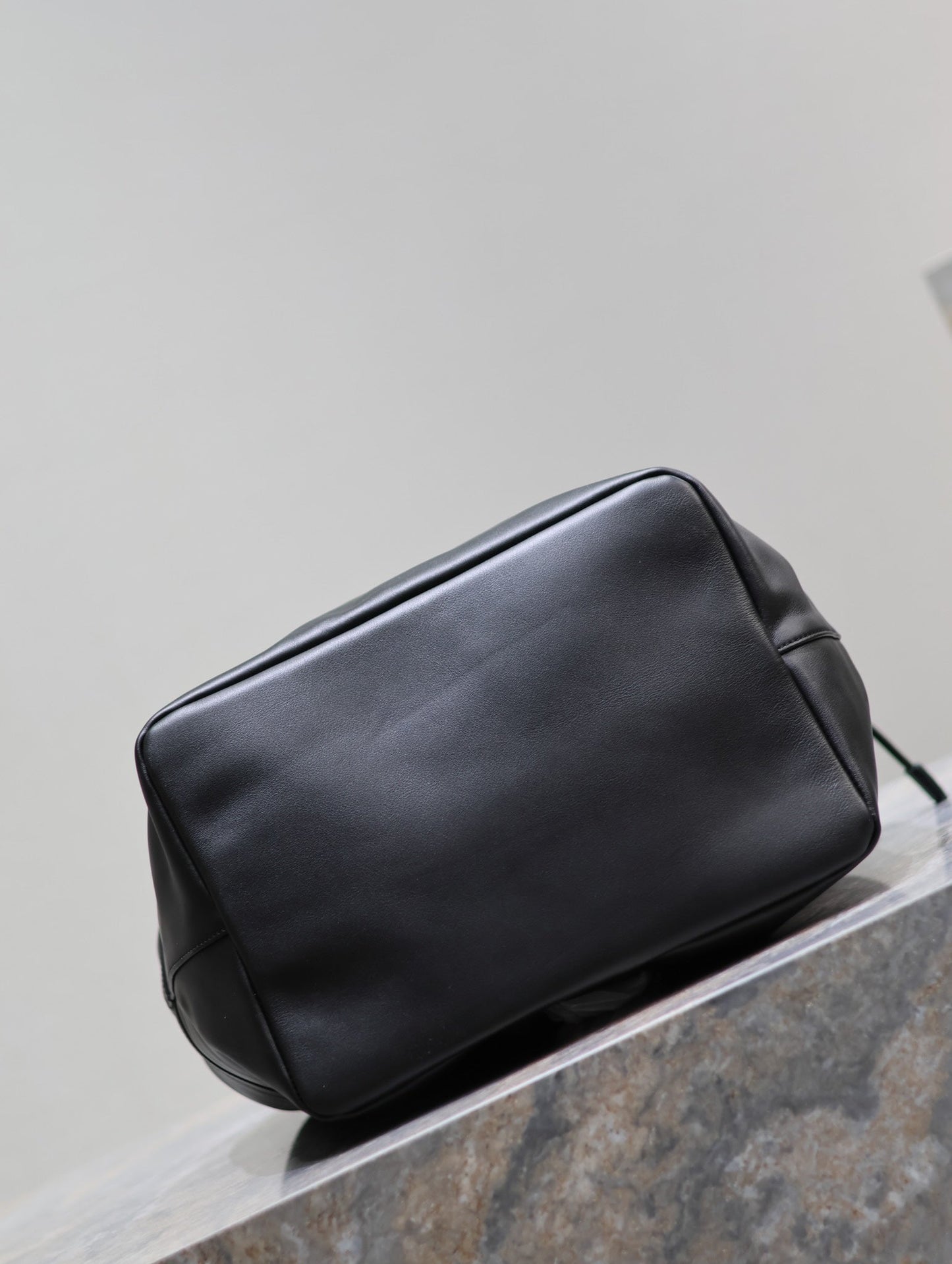 Luxury Saint Laurent RIVE GAUCHE BACKPACK 49 IN BLACK CALFSKIN