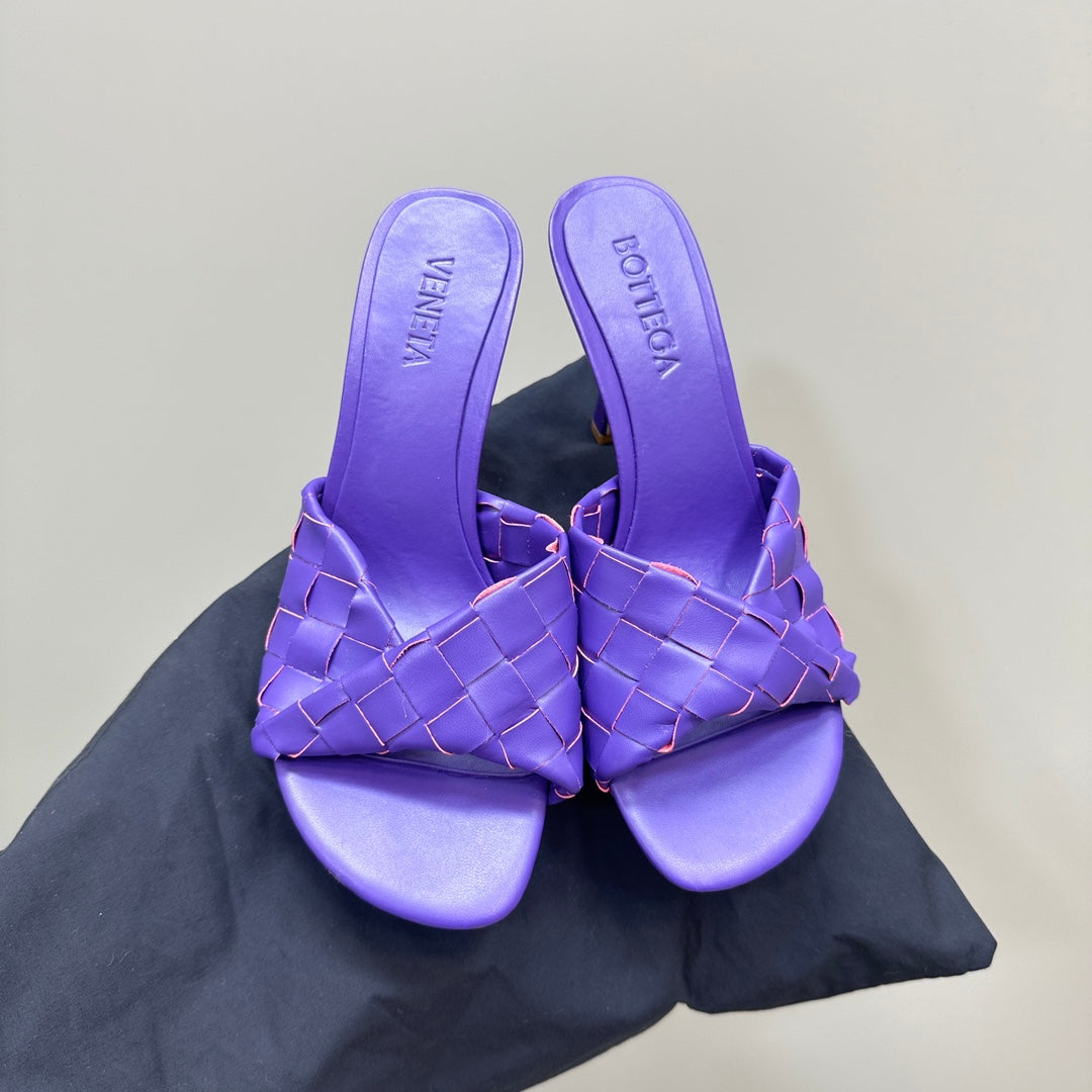 Luxury Bottega Veneta blink mule 95 violet lambskin