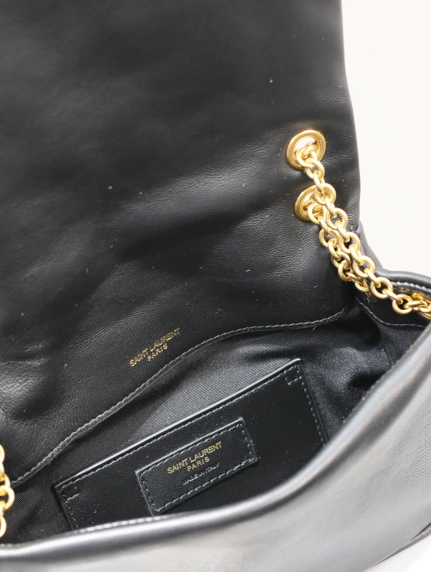 Luxury Saint Laurent JAMIE 4.3 MINI BAG 20 IN BLACK LAMBSKIN GLOD HARDWARE