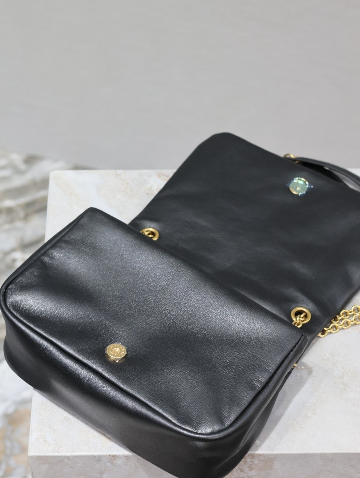 Luxury Saint Laurent JAMIE 4.3 MINI BAG 20 IN BLACK LAMBSKIN GLOD HARDWARE