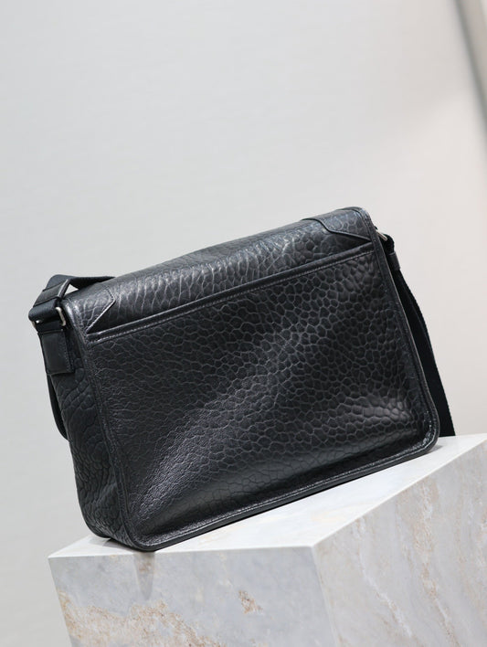 Luxury Saint Laurent NIKI LARGE 32 IN BLACK ELEPHANT PATTERN LAMBSKIN