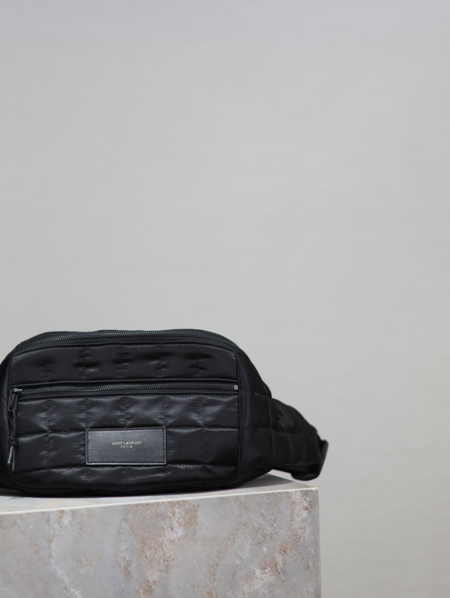 Luxury Saint Laurent CROSSBODY BAG 24 IN BLACK PLAID NYLON