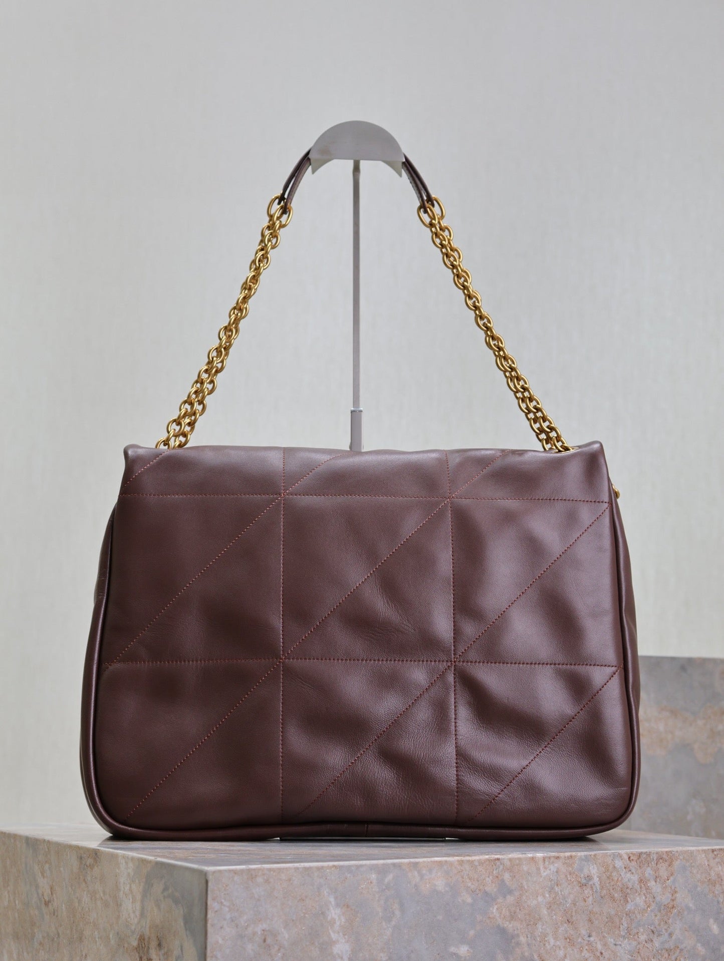 Luxury Saint Laurent JAMIE 4.3 LARGE BAG 43 IN WINE RED LAMBSKIN GOLD HARDWARE