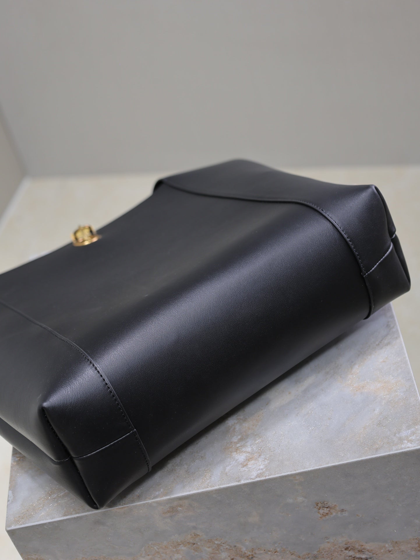 Luxury Saint Laurent TANGER HOBO BAG 27 IN BLACK CALFSKIN