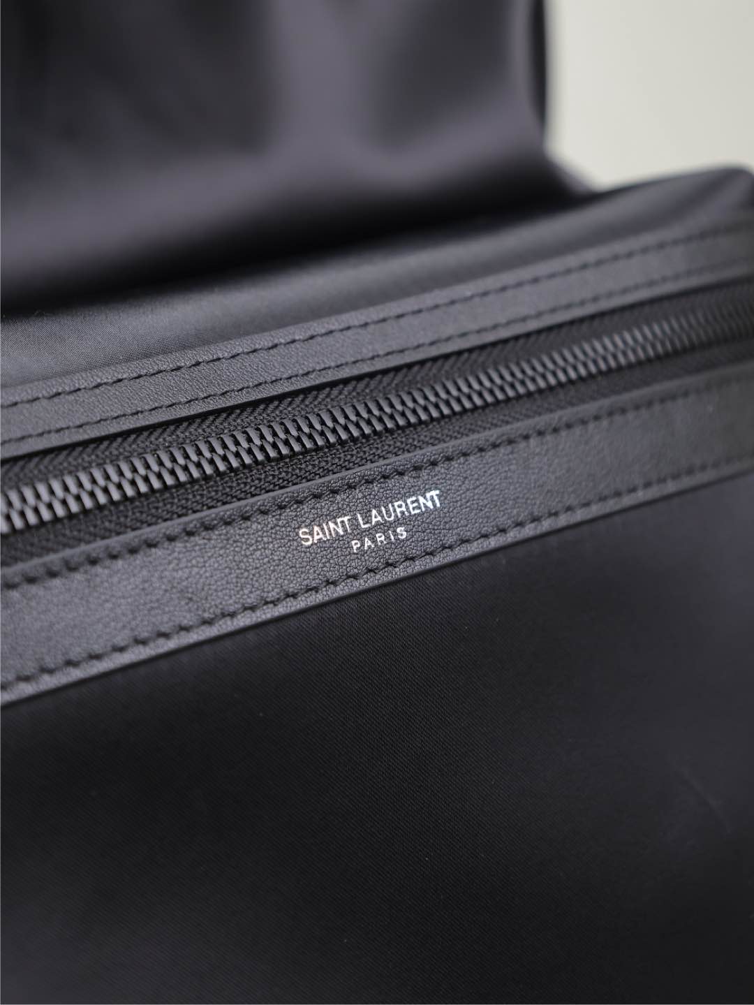 Luxury Saint Laurent CITY BACKPACK 38 IN BLACK SILK