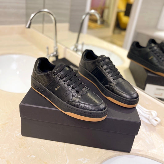 Luxury Saint Laurent SL SL/61 SNEAKERS BLACK PERFORATED CALFSKIN