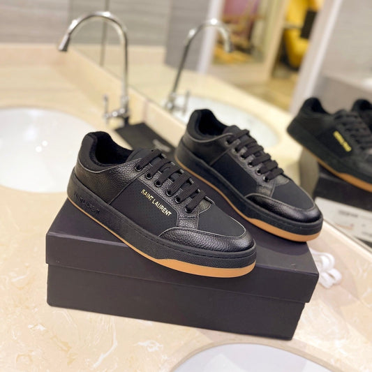 Luxury Saint Laurent SL SL/61 SNEAKERS BLACK CALFSKIN