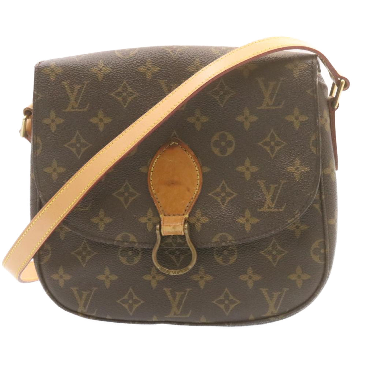 LOUIS VUITTON Monogram Saint Cloud GM Shoulder Bag M51242 LV jk036