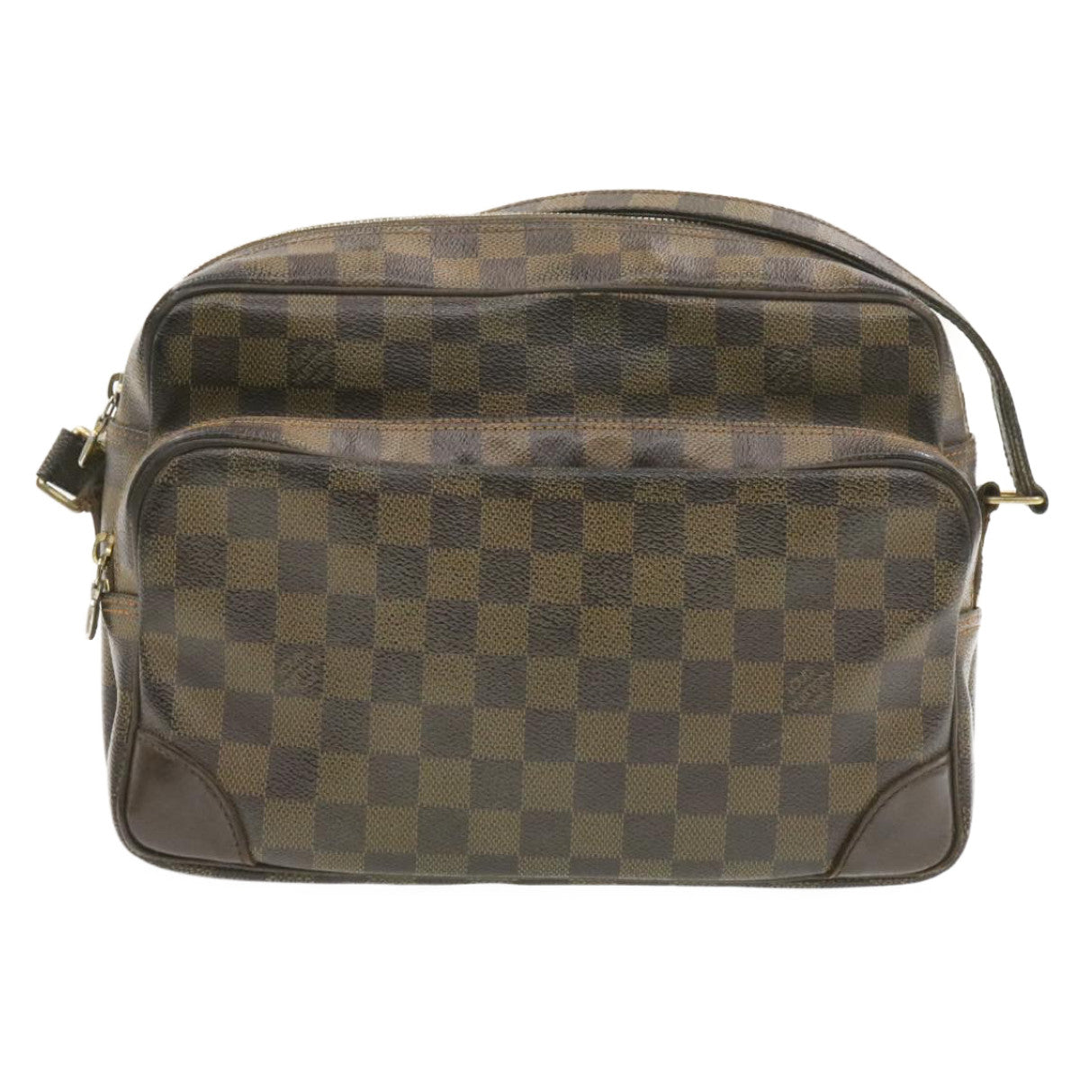 LOUIS VUITTON Damier Ebene Nile Shoulder Bag N48074 LV jk103