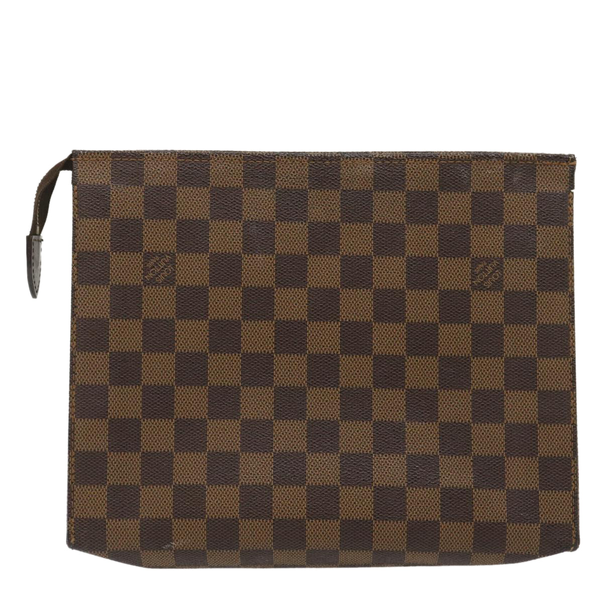 LOUIS VUITTON Damier Ebene Poche Toilette 26 Pouch N47543 LV jk1194