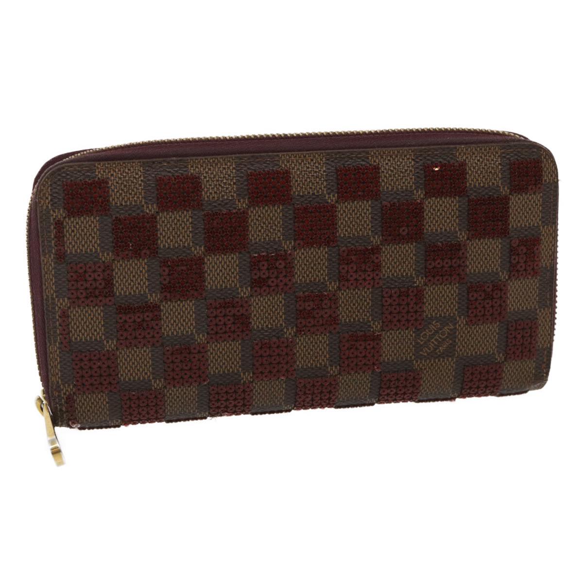 LOUIS VUITTON Damier Piet Zippy Wallet Long Wallet N63174 LV jk1206
