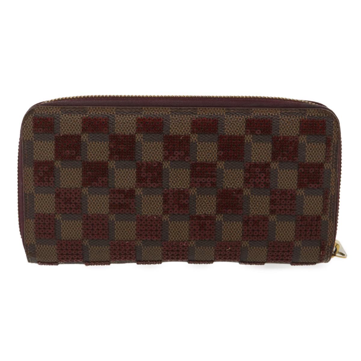 LOUIS VUITTON Damier Piet Zippy Wallet Long Wallet N63174 LV jk1206