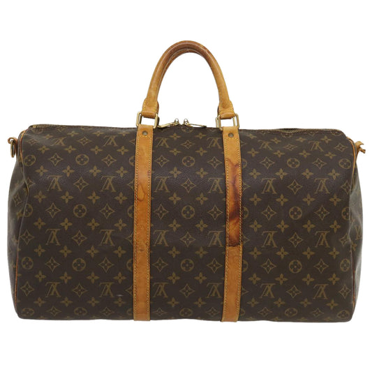 LOUIS VUITTON Monogram Keepall Bandouliere 50 Boston Bag M41416 LV jk1735