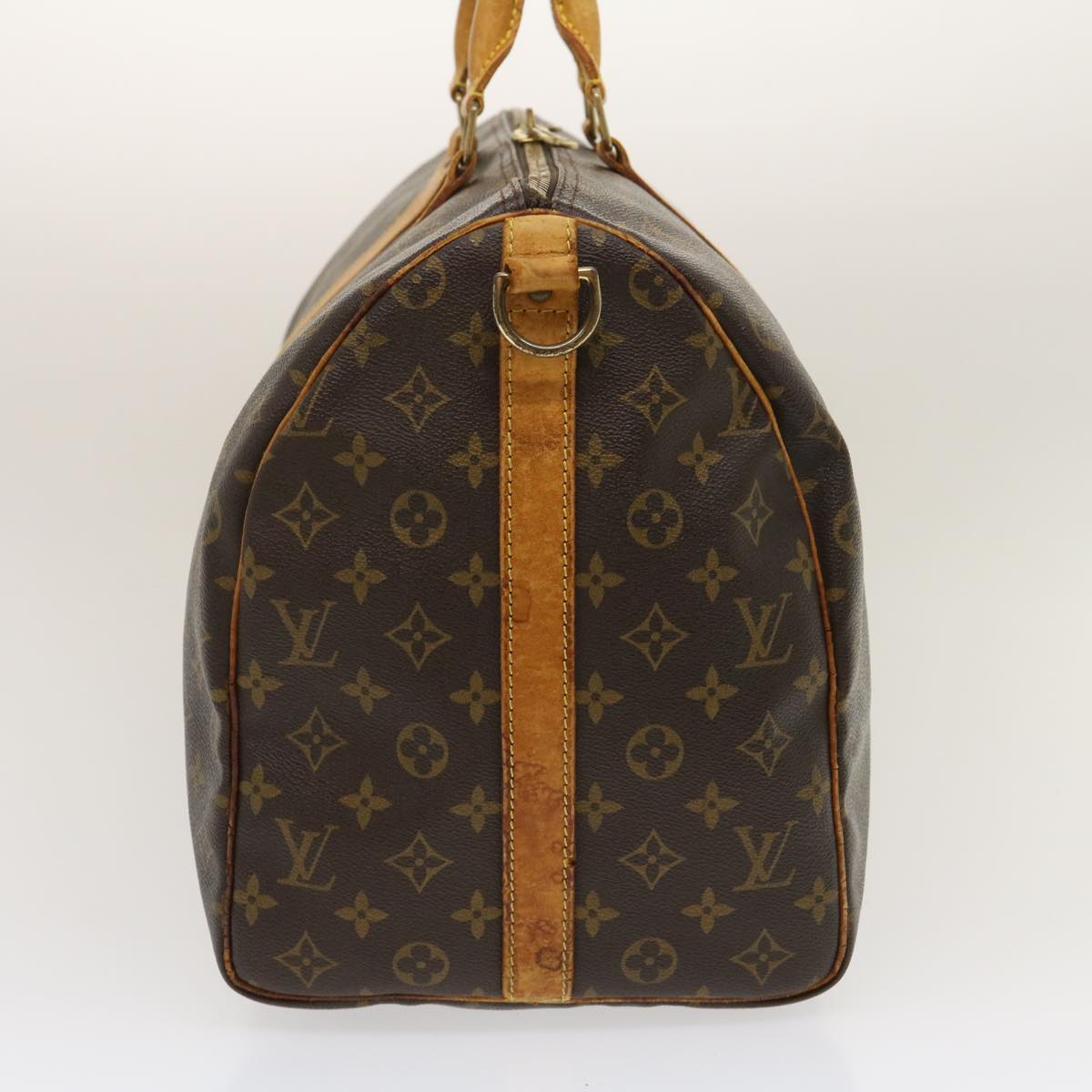 LOUIS VUITTON Monogram Keepall Bandouliere 50 Boston Bag M41416 LV jk1735