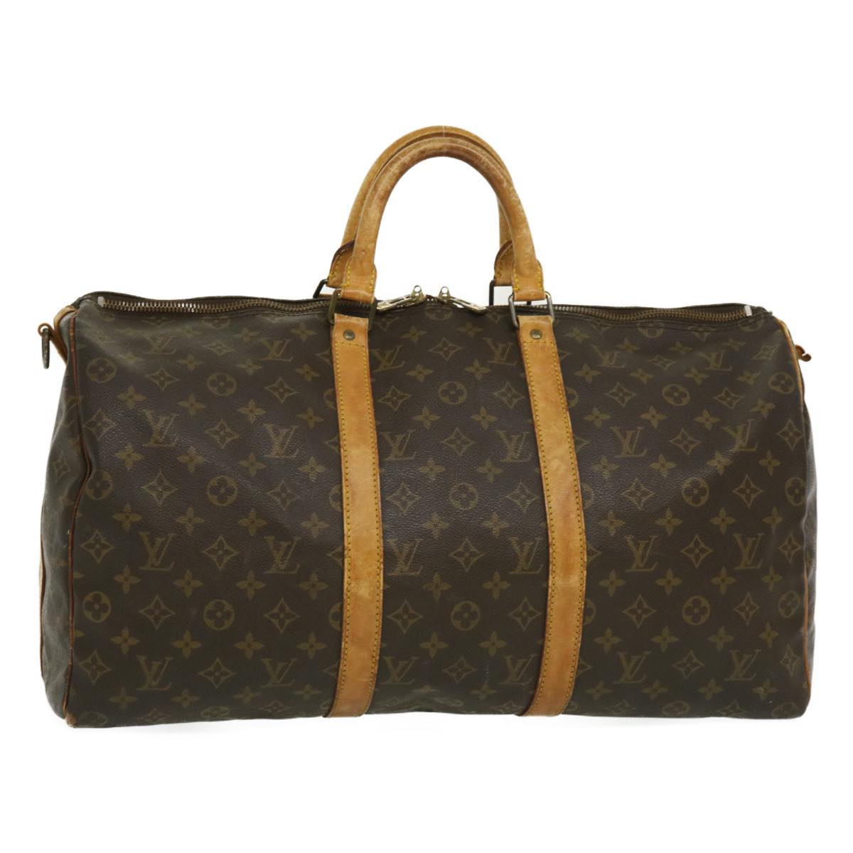 LOUIS VUITTON Monogram Keepall Bandouliere 50 Boston Bag M41416 LV jk1881
