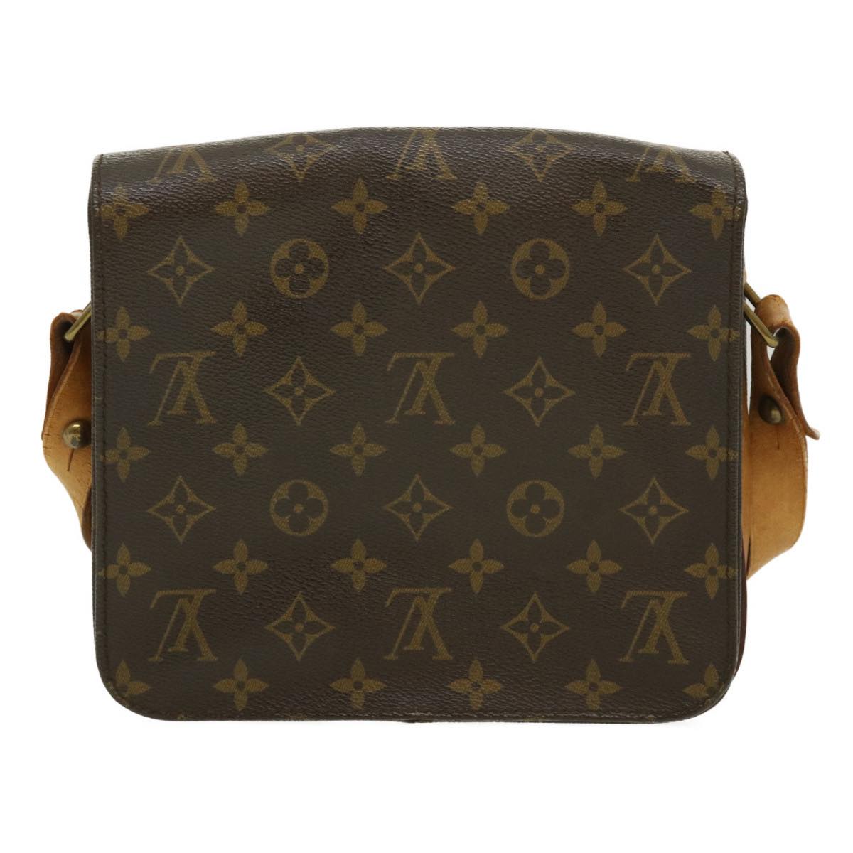 LOUIS VUITTON Monogram Cartouchiere MM Shoulder Bag M51253 LV jk1946