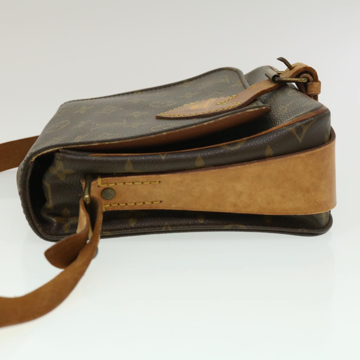 LOUIS VUITTON Monogram Cartouchiere MM Shoulder Bag M51253 LV jk1946