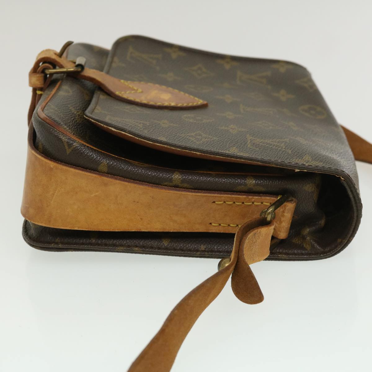 LOUIS VUITTON Monogram Cartouchiere MM Shoulder Bag M51253 LV jk1946