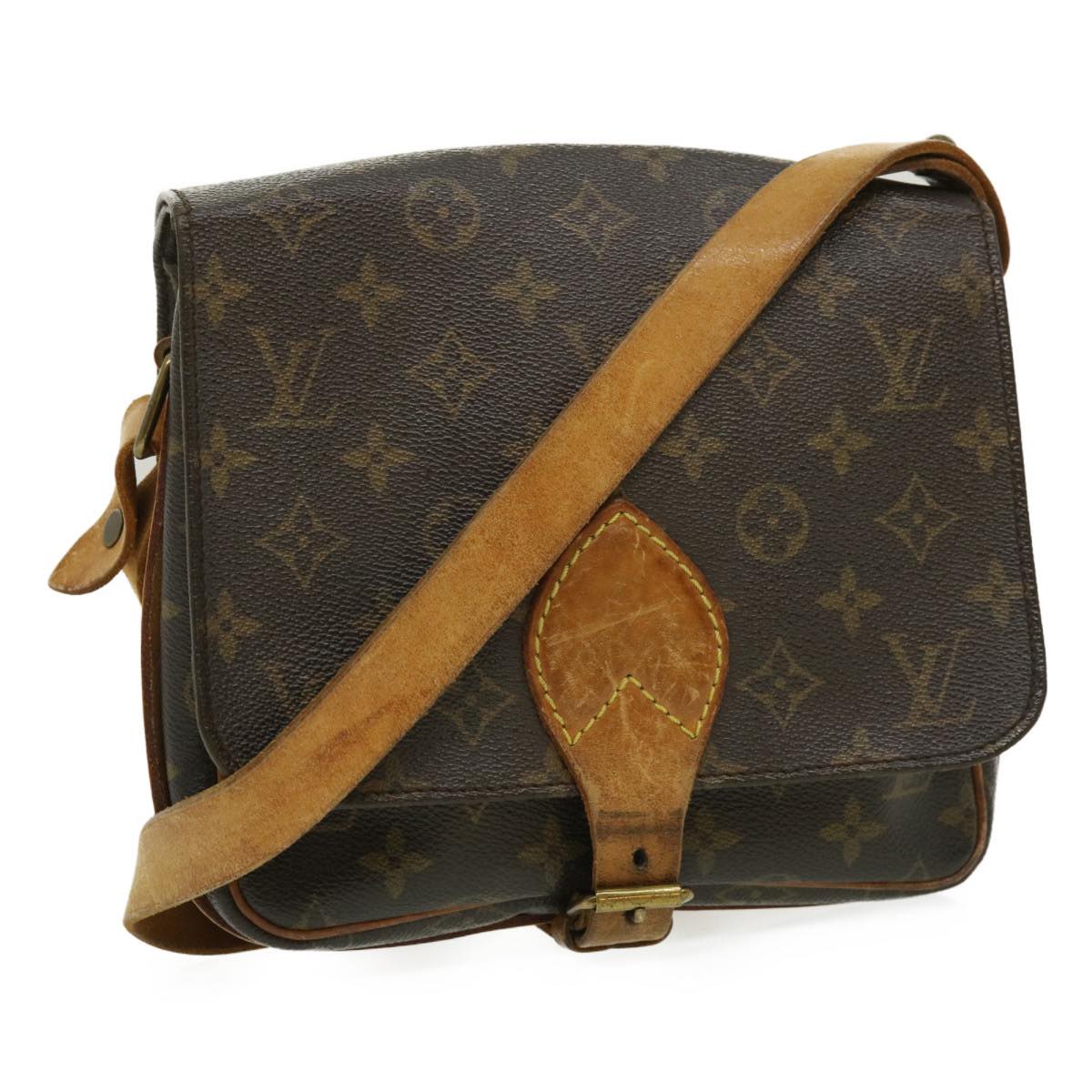 LOUIS VUITTON Monogram Cartouchiere MM Shoulder Bag M51253 LV jk1948