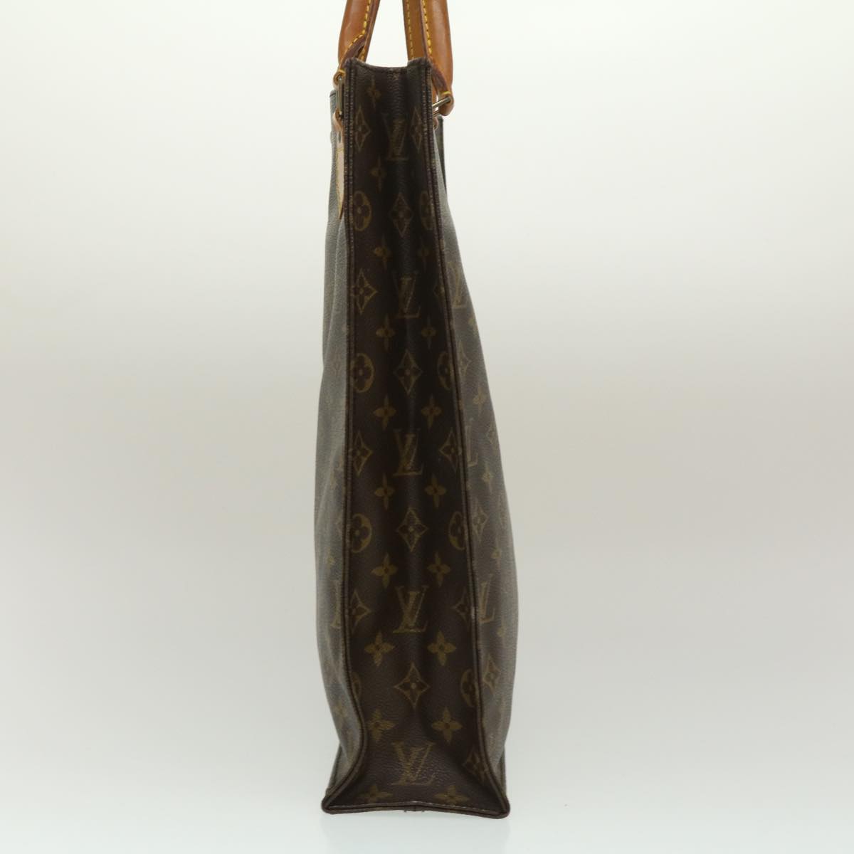 LOUIS VUITTON Monogram Sac Plat Hand Bag M51140 LV jk2043