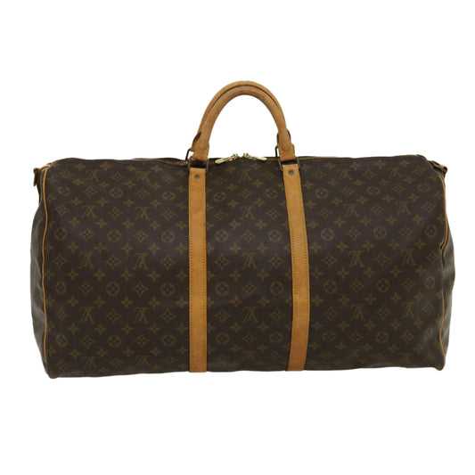 LOUIS VUITTON Monogram Keepall Bandouliere 60 Boston Bag M41412 LV jk2164