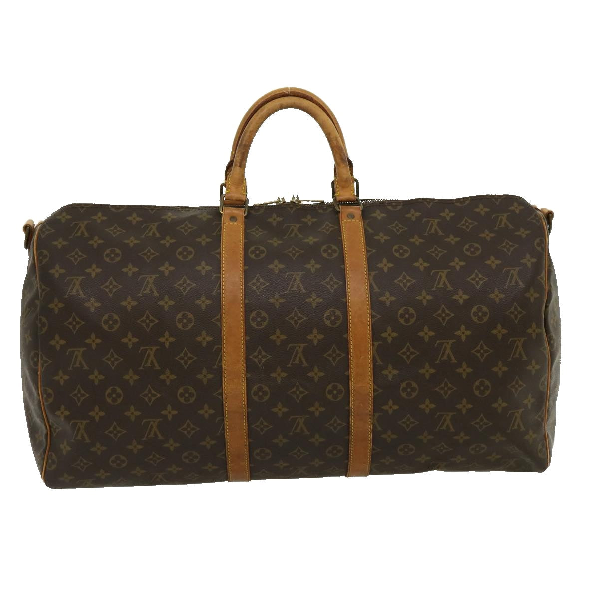 LOUIS VUITTON Monogram Keepall Bandouliere 55 Boston Bag M41414 LV jk2170