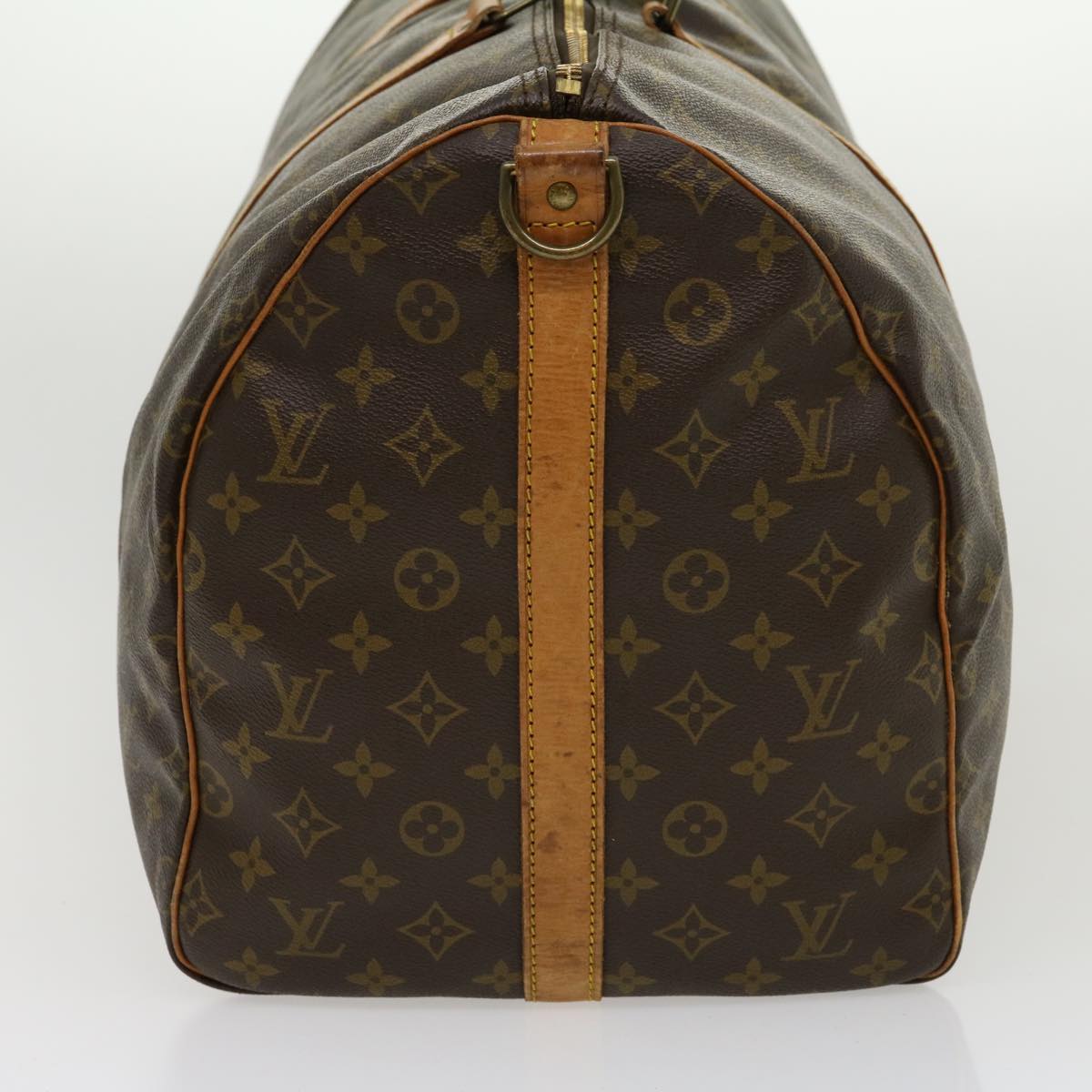 LOUIS VUITTON Monogram Keepall Bandouliere 55 Boston Bag M41414 LV jk2174