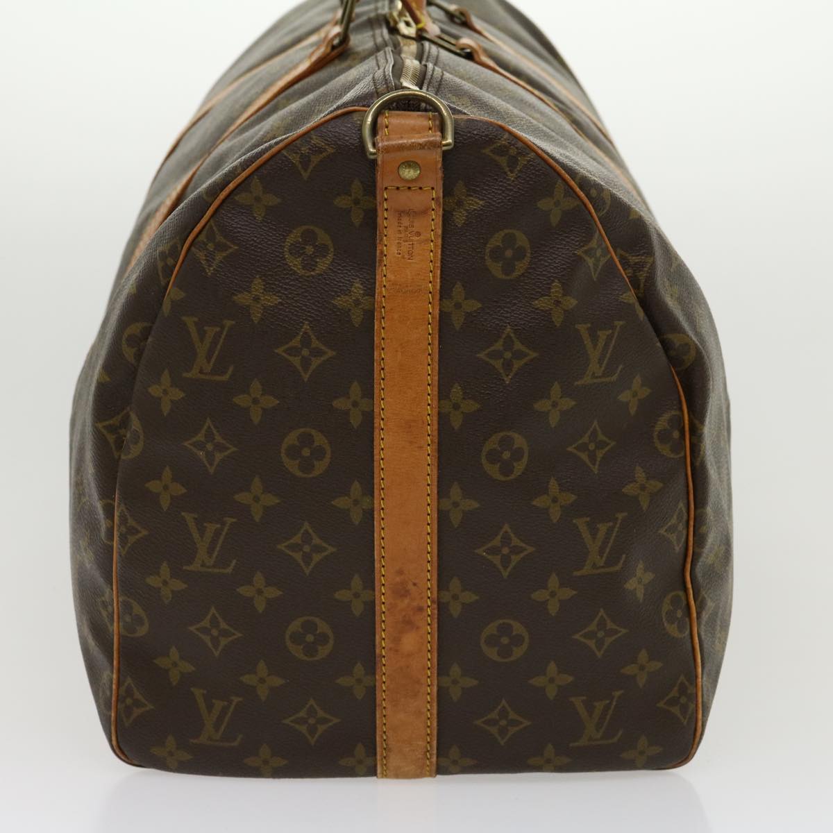 LOUIS VUITTON Monogram Keepall Bandouliere 55 Boston Bag M41414 LV jk2174