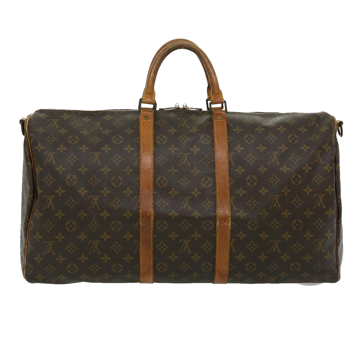 LOUIS VUITTON Monogram Keepall Bandouliere 55 Boston Bag M41414 LV jk2179