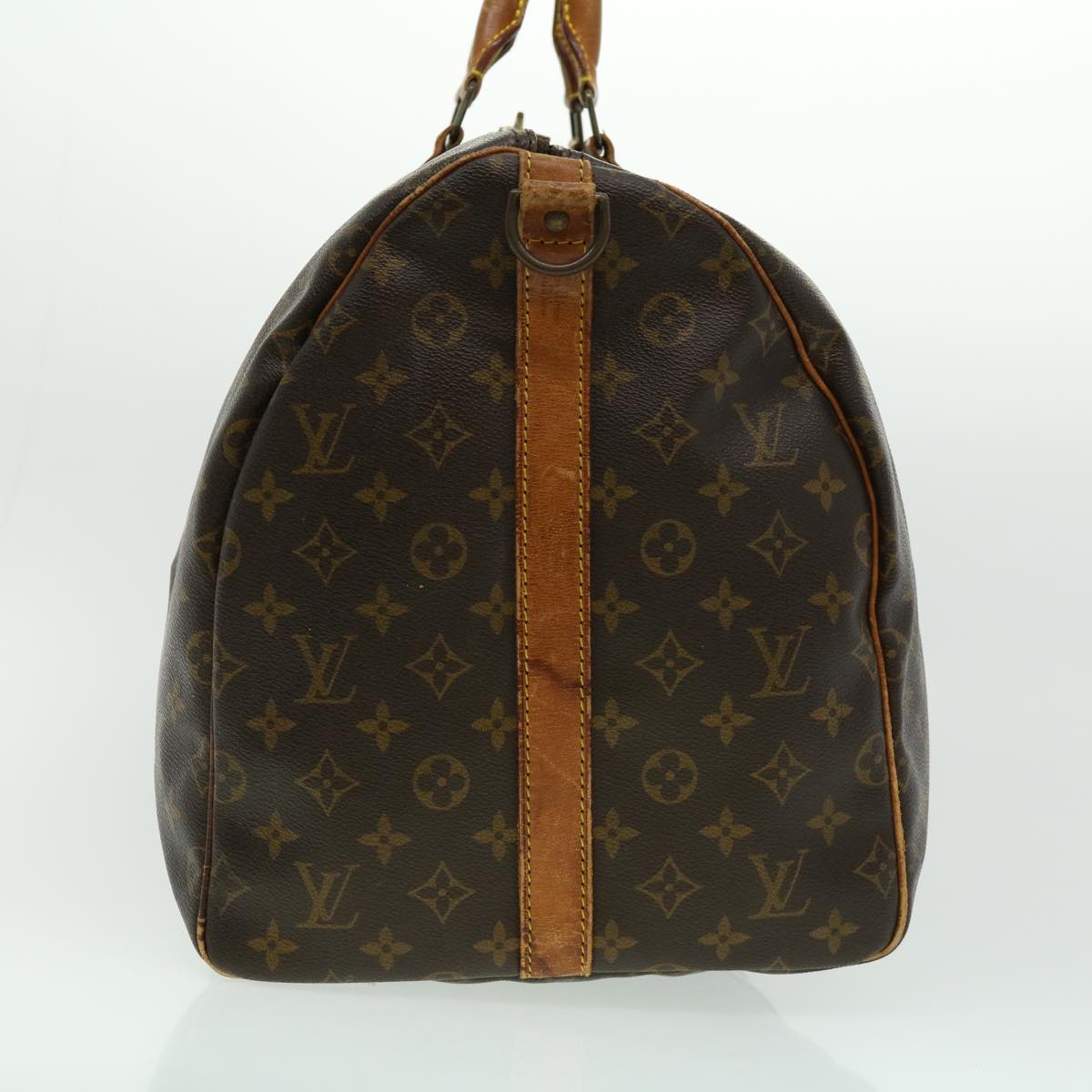 LOUIS VUITTON Monogram Keepall Bandouliere 55 Boston Bag M41414 LV jk2179