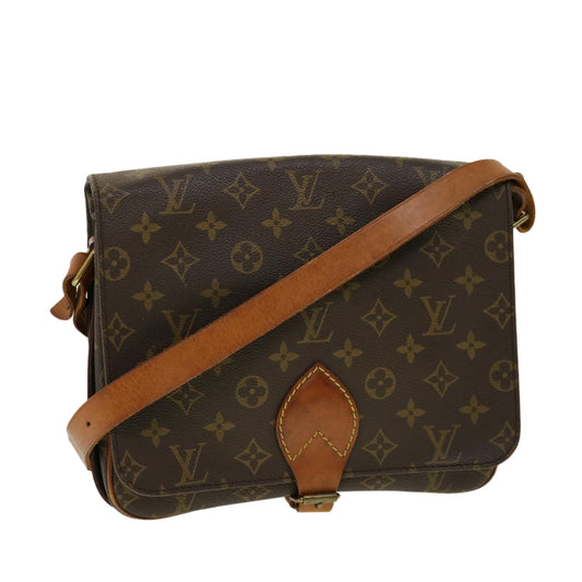 LOUIS VUITTON Monogram Cartouchiere GM Shoulder Bag M51252 LV jk2208