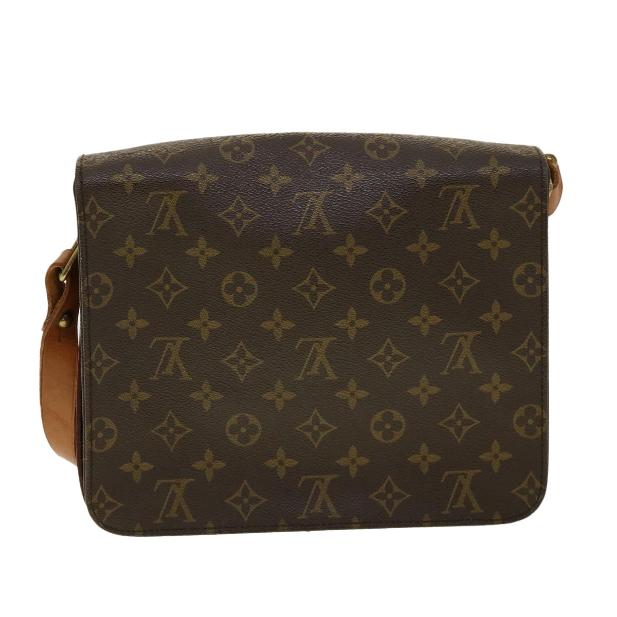 LOUIS VUITTON Monogram Cartouchiere GM Shoulder Bag M51252 LV jk2208