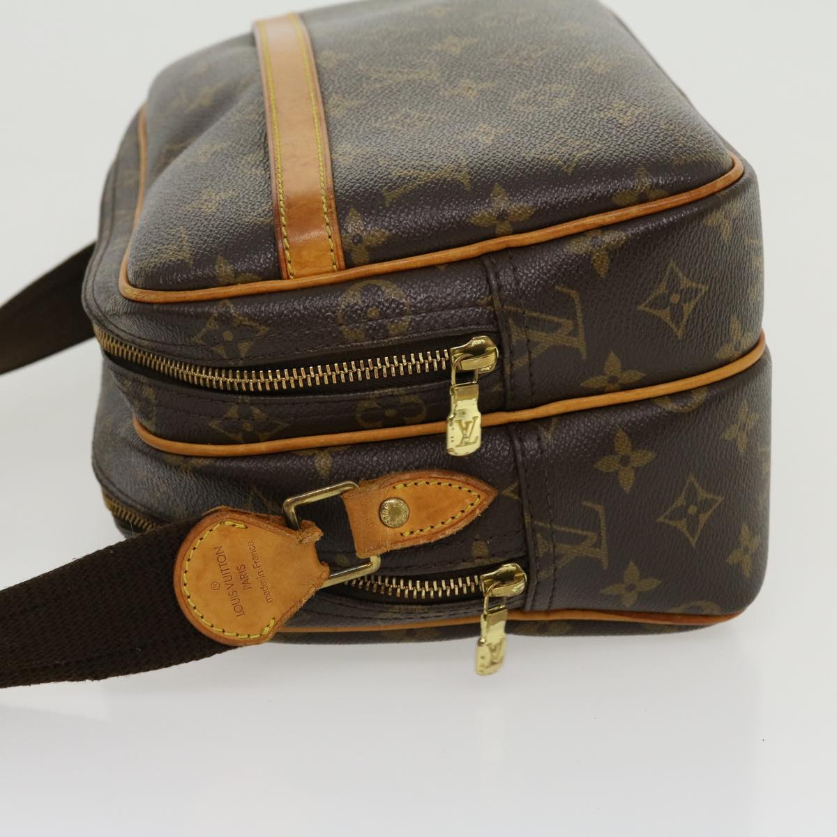 LOUIS VUITTON Monogram Reporter PM Shoulder Bag M45254 LV jk2259