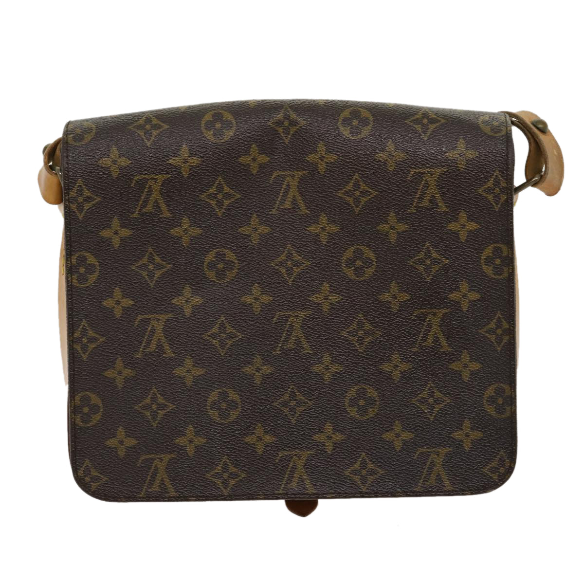 LOUIS VUITTON Monogram Cartouchiere GM Shoulder Bag M51252 LV jk2437