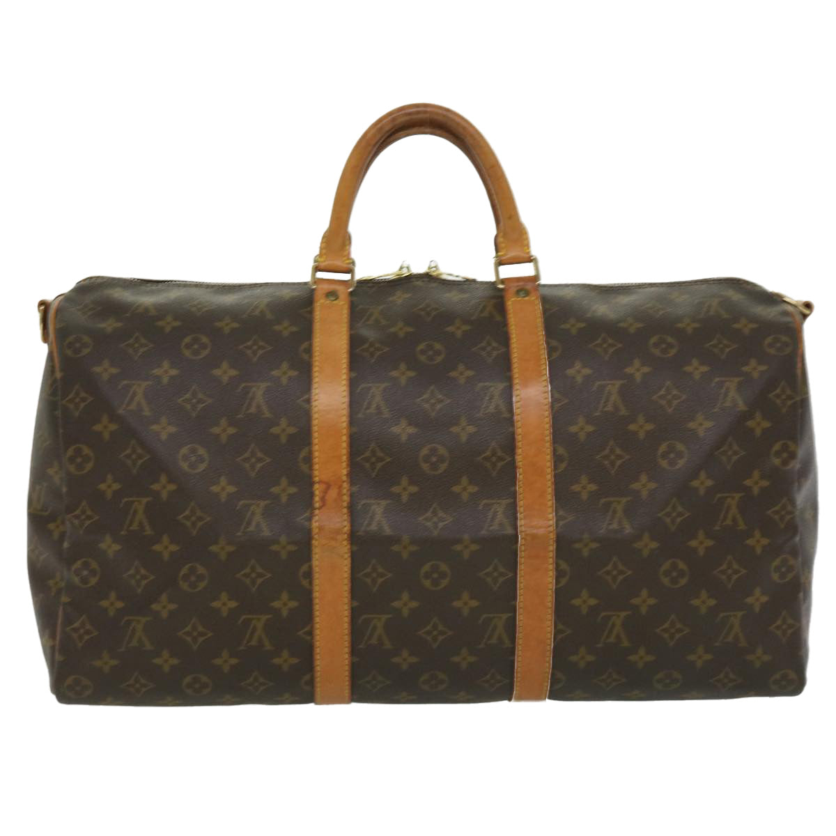LOUIS VUITTON Monogram Keepall Bandouliere 50 Boston Bag M41416 LV jk2568