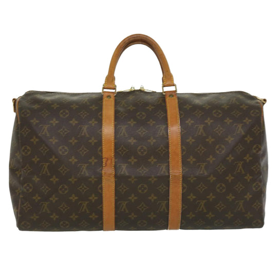LOUIS VUITTON Monogram Keepall Bandouliere 50 Boston Bag M41416 LV jk2568