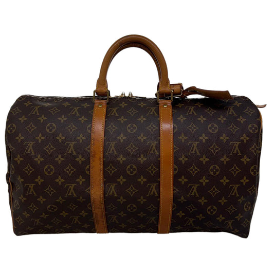 LOUIS VUITTON Monogram Keepall 50 Boston Bag M41426 LV jk2784