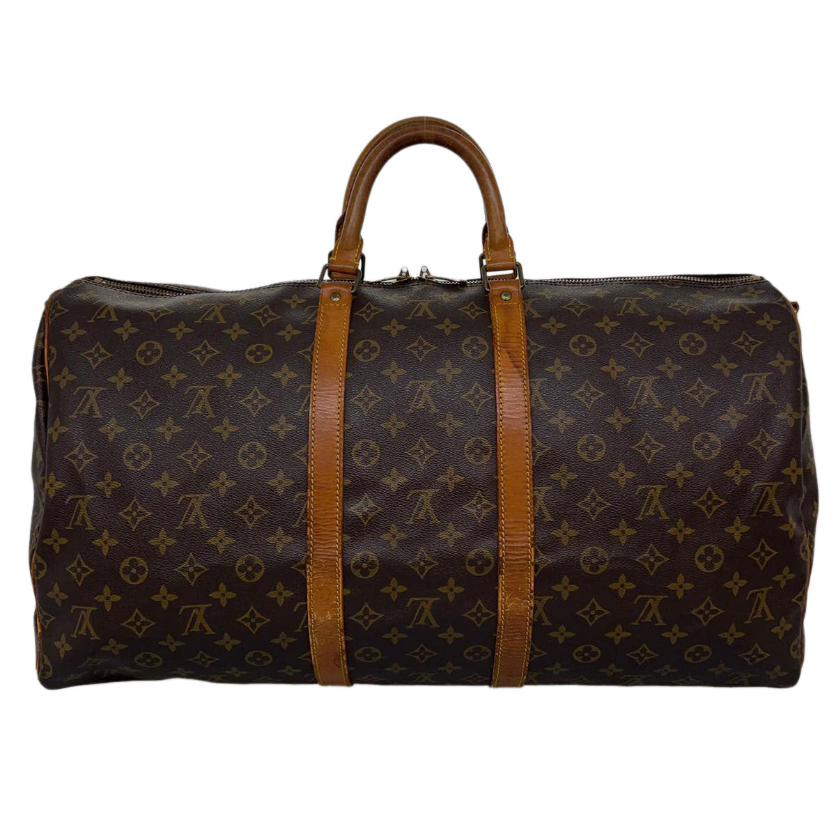 LOUIS VUITTON Monogram Keepall Bandouliere 55 Boston Bag M41414 LV jk2786