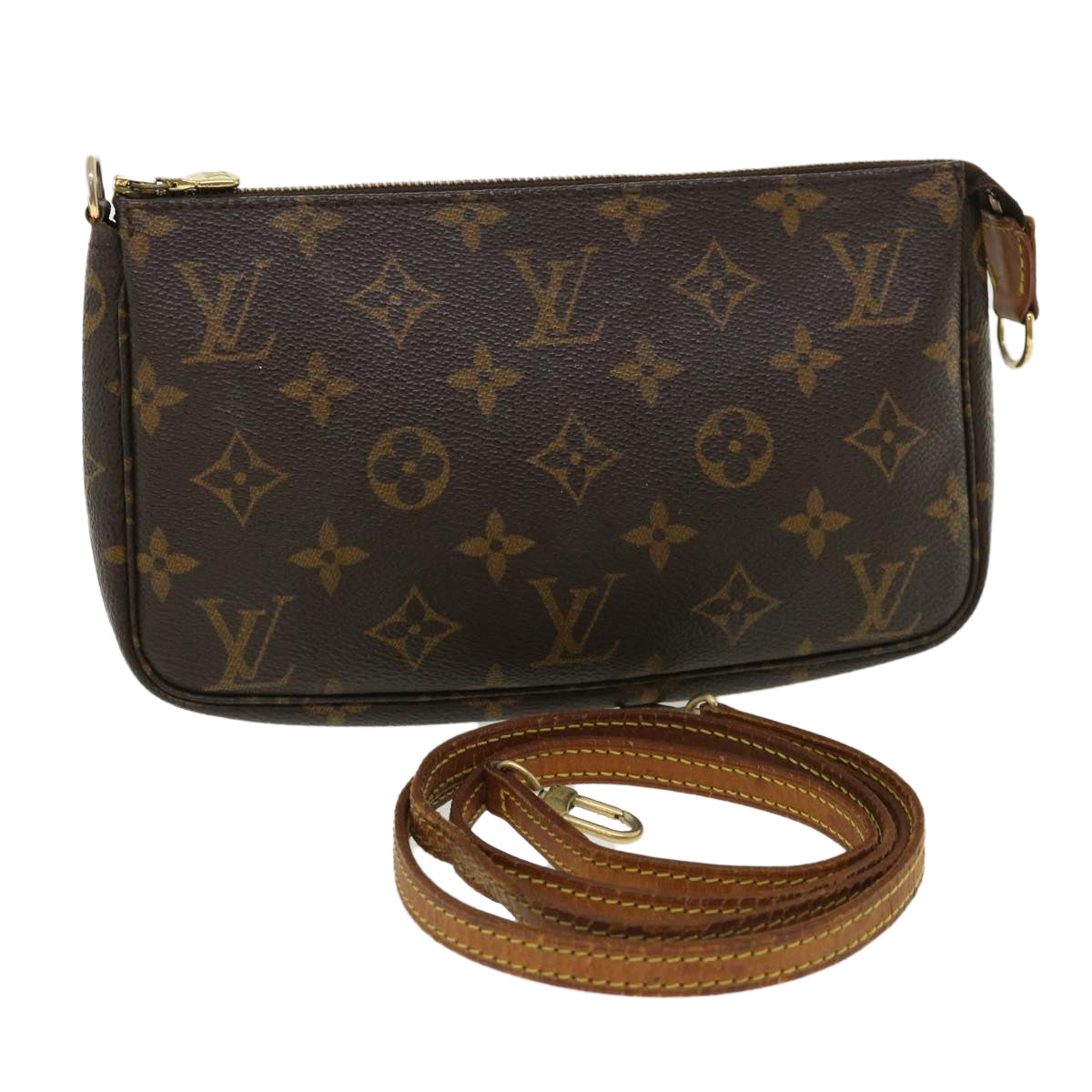 LOUIS VUITTON Monogram Pochette Accessoires Pouch M51980 LV 34928