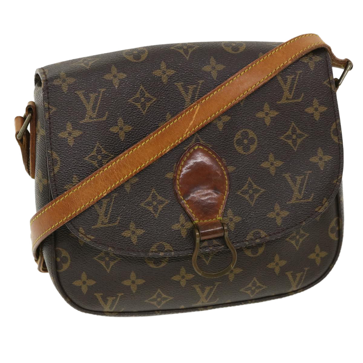 LOUIS VUITTON Monogram Saint Cloud GM Shoulder Bag M51242 LV jk3015