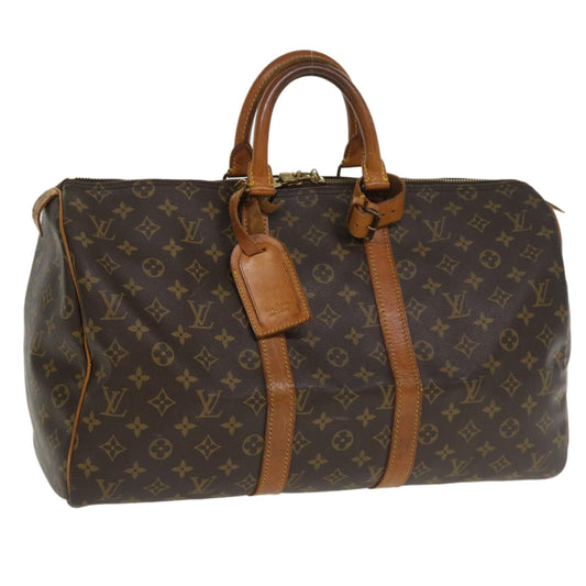 LOUIS VUITTON Monogram Keepall 45 Boston Bag M41428 LV jk3022