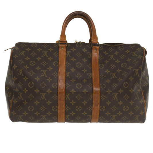 LOUIS VUITTON Monogram Keepall 45 Boston Bag M41428 LV jk3022