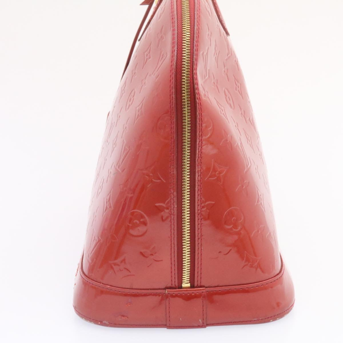 LOUIS VUITTON Monogram Vernis AlmaGM Hand Bag Pomme D'amour M91678 LV jk321
