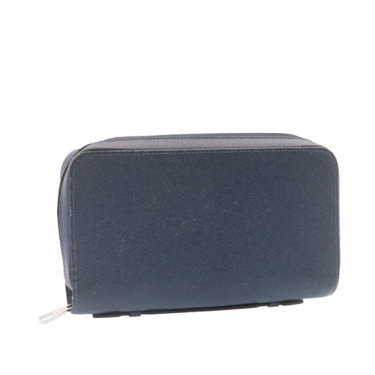 LOUIS VUITTON Taiga Zippy XL Wallet Navy M44276 LV jk328
