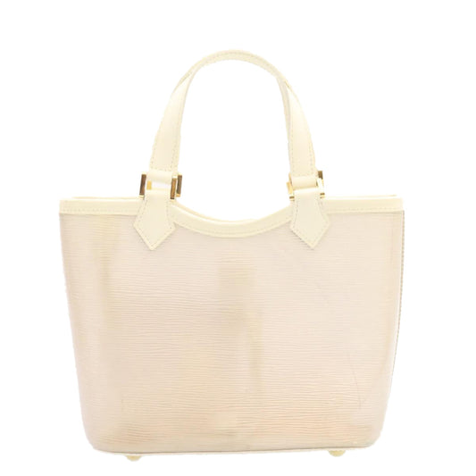 LOUIS VUITTON Epi Plage Mini Lagoon Bay Tote Bag White Clear M92263 jk361