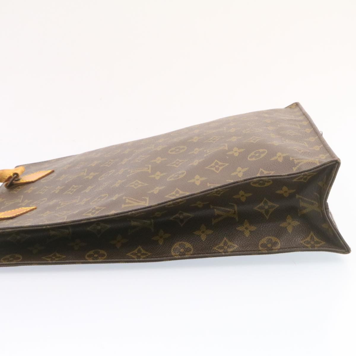 LOUIS VUITTON Monogram Sac Plat Hand Bag M51140 LV jk628